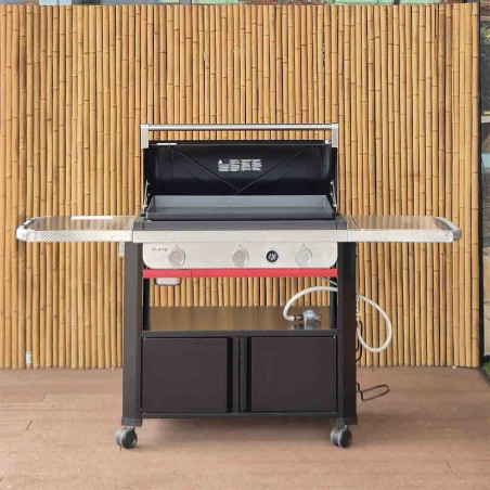 Plancha gaz Slate 76 cm sur chariot Weber - Modèle d’exposition