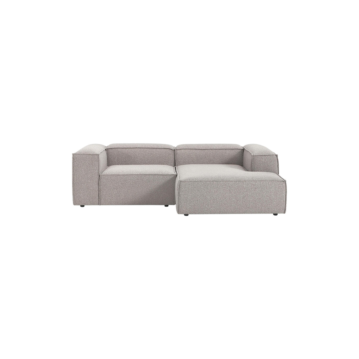 Lennon 2 Seater Modular Right Corner Sofa, boucl&eacute; taupe