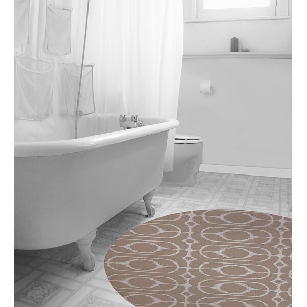 PHILOMINA BROWN Bath Rug By Kavka Designs