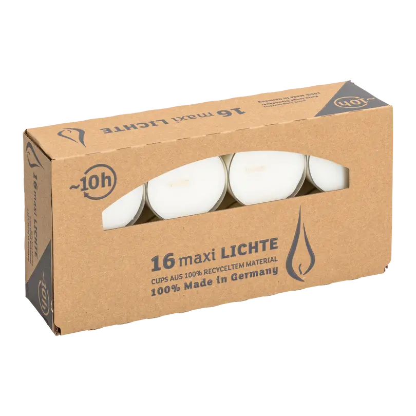 Teelicht 16er-Set Maxilights