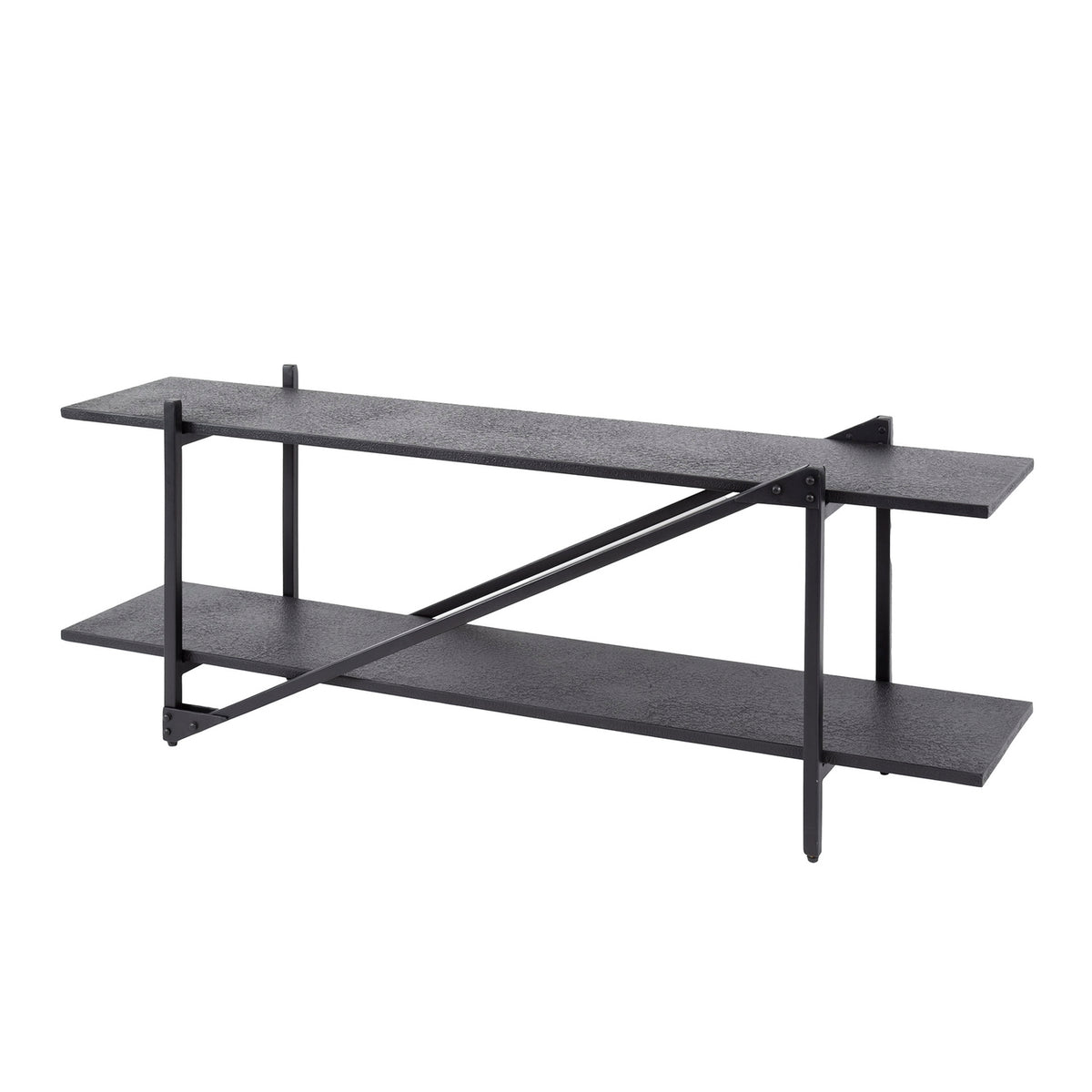Giga Meubel Tv-Meubel Piega - Zwart - 140x35x51cm