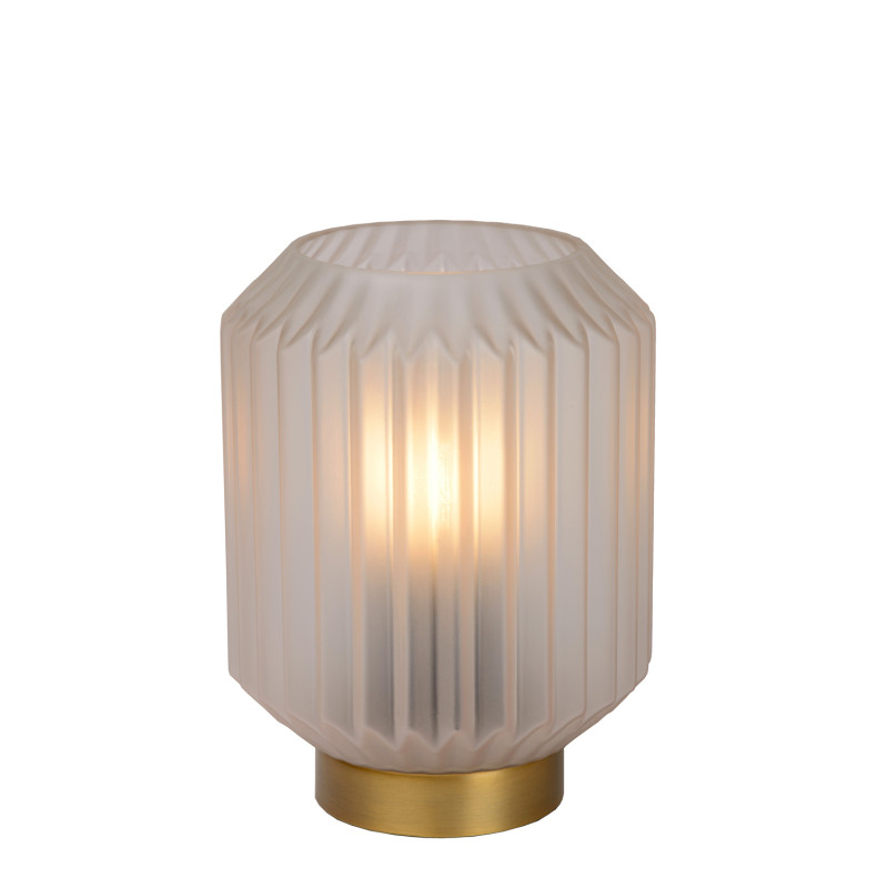 Lampe de table Sueno blanche Ø 13 cm E14 40 W LUCIDE