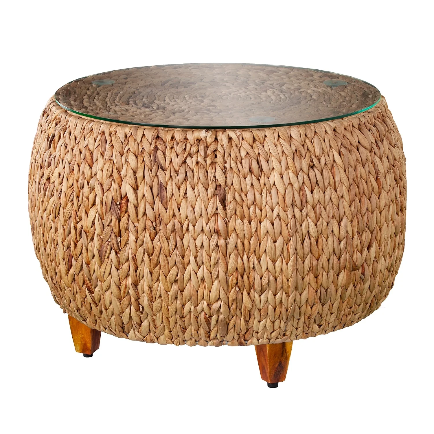 SEI Furniture Terraza Round Water Hyacinth Coffee Table