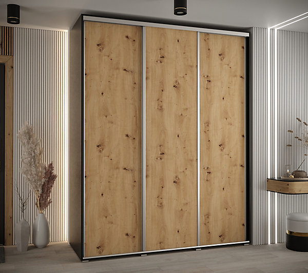 Armoire Davos 4 a portes coulissantes H. 235,2 x L. 190 x P. 45 3 portes