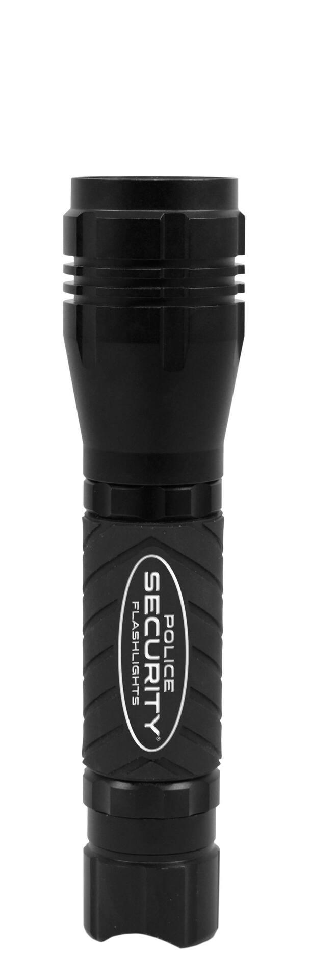 Police Security 1400 Lumens Durable Aluminum Zephyr Handheld Flashlight, Batteries Included, Black