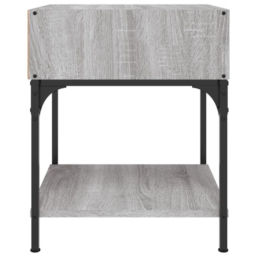 NNEVL Bedside Tables 2 pcs Grey Sonoma 40x41x50 cm Engineered Wood