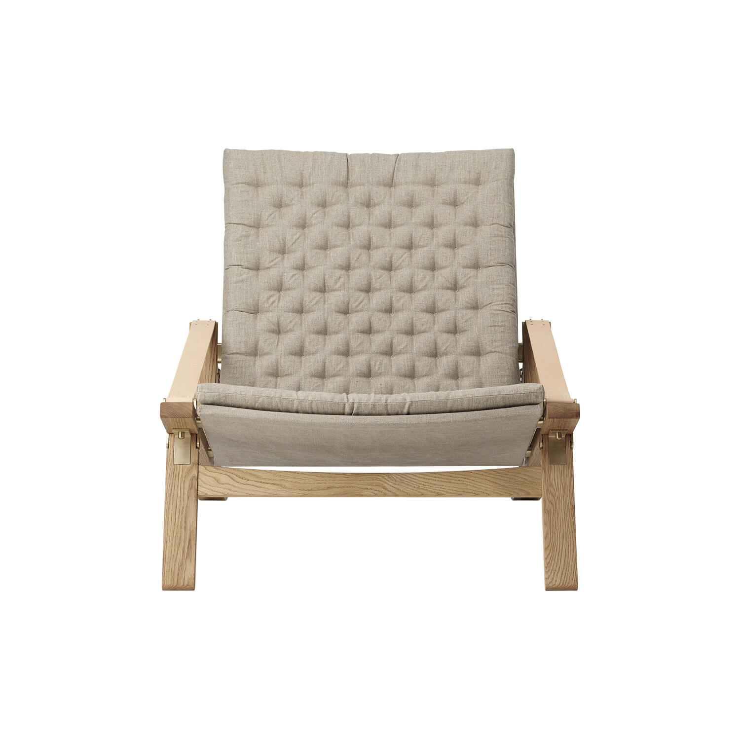 FK11 Plico loungestol, hvidolieret eg/natur