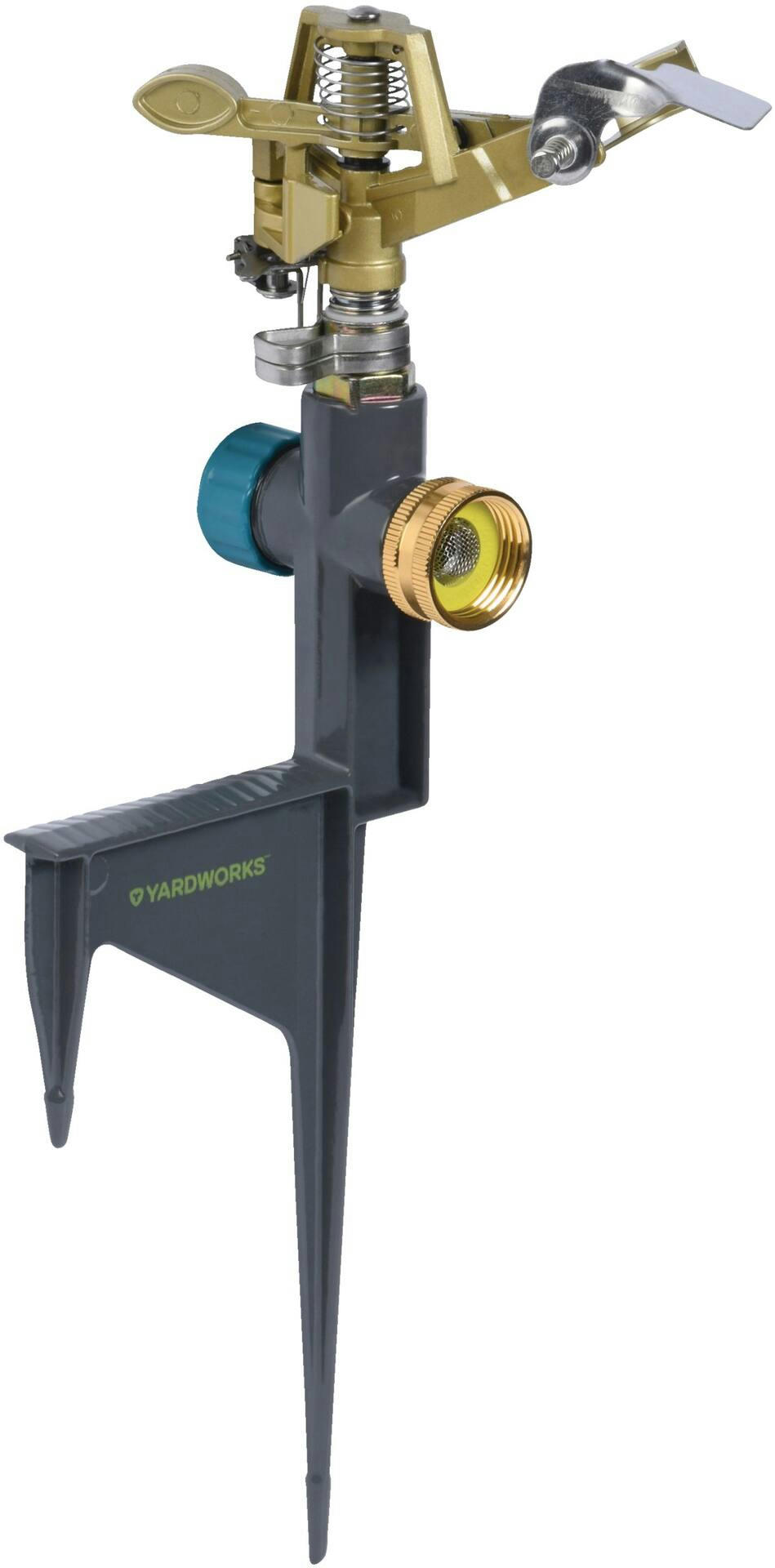 Yardworks Impulse Sprinkler on 2-prong Metal Spike, 5790 sq.ft