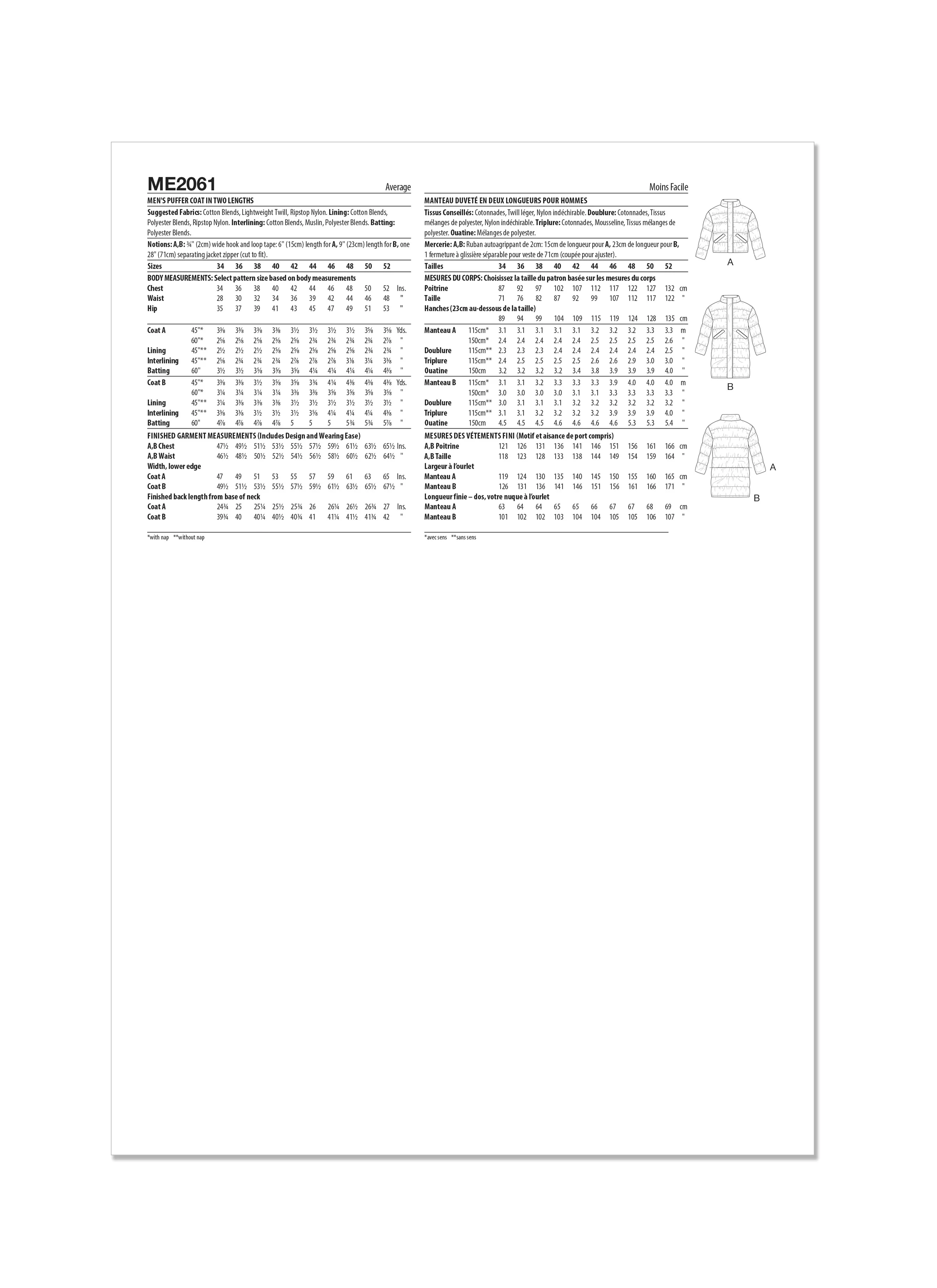 KnowMe Pattern Me2061 Men's/Boy's Jacket Coat