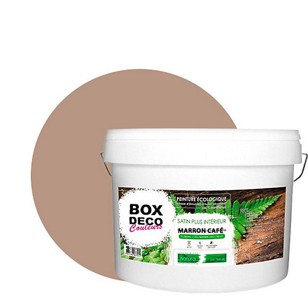 Marron Café Peinture interieur aspect satin Natura - Marron Cafe - 10L