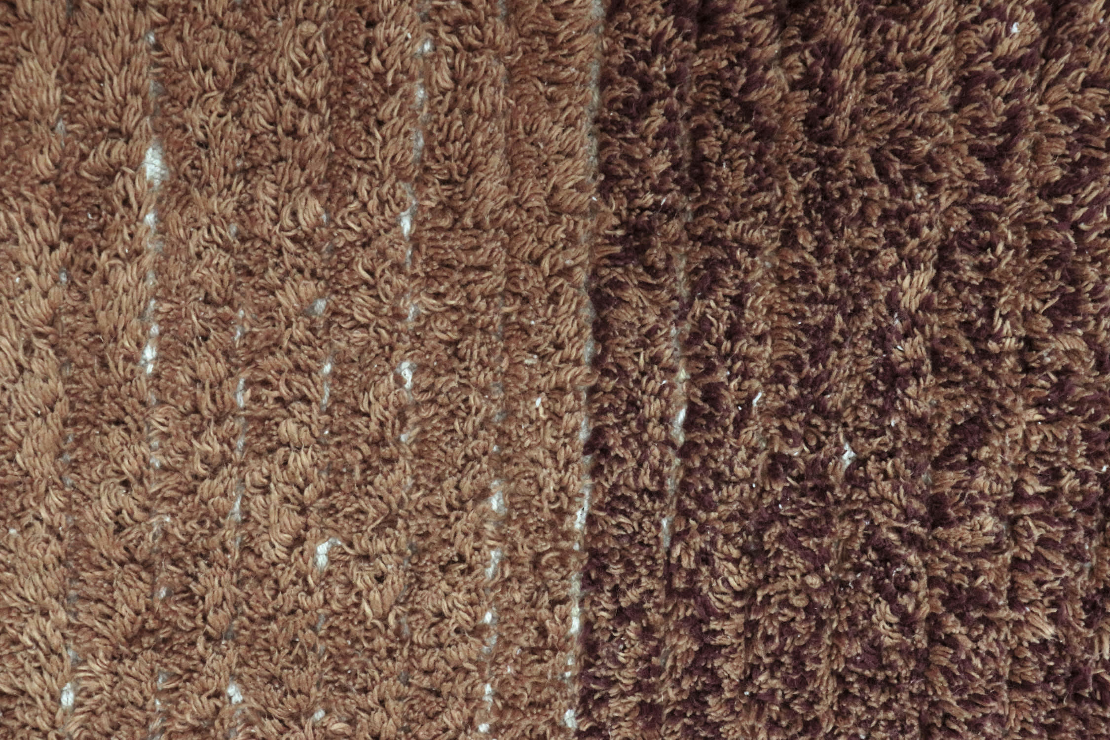 REVERSIBLE - Tapis lavable en coton marron 120x160