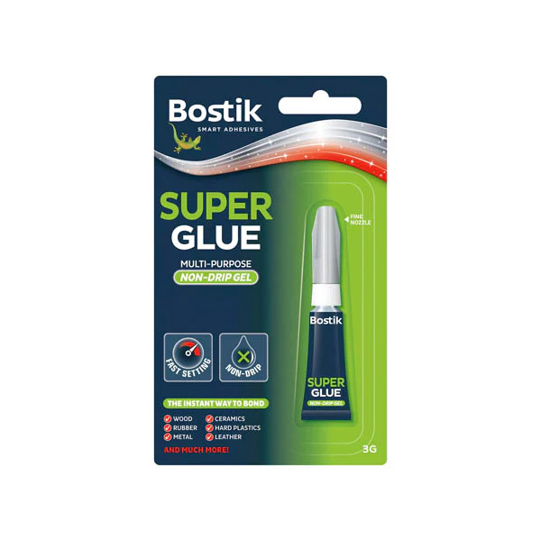 Bostik Super Glue Non Drip Gel 3g
