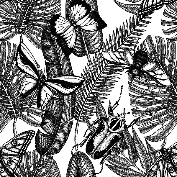 Crédence à coller Insectes Tropicaux 400 x 50 cm