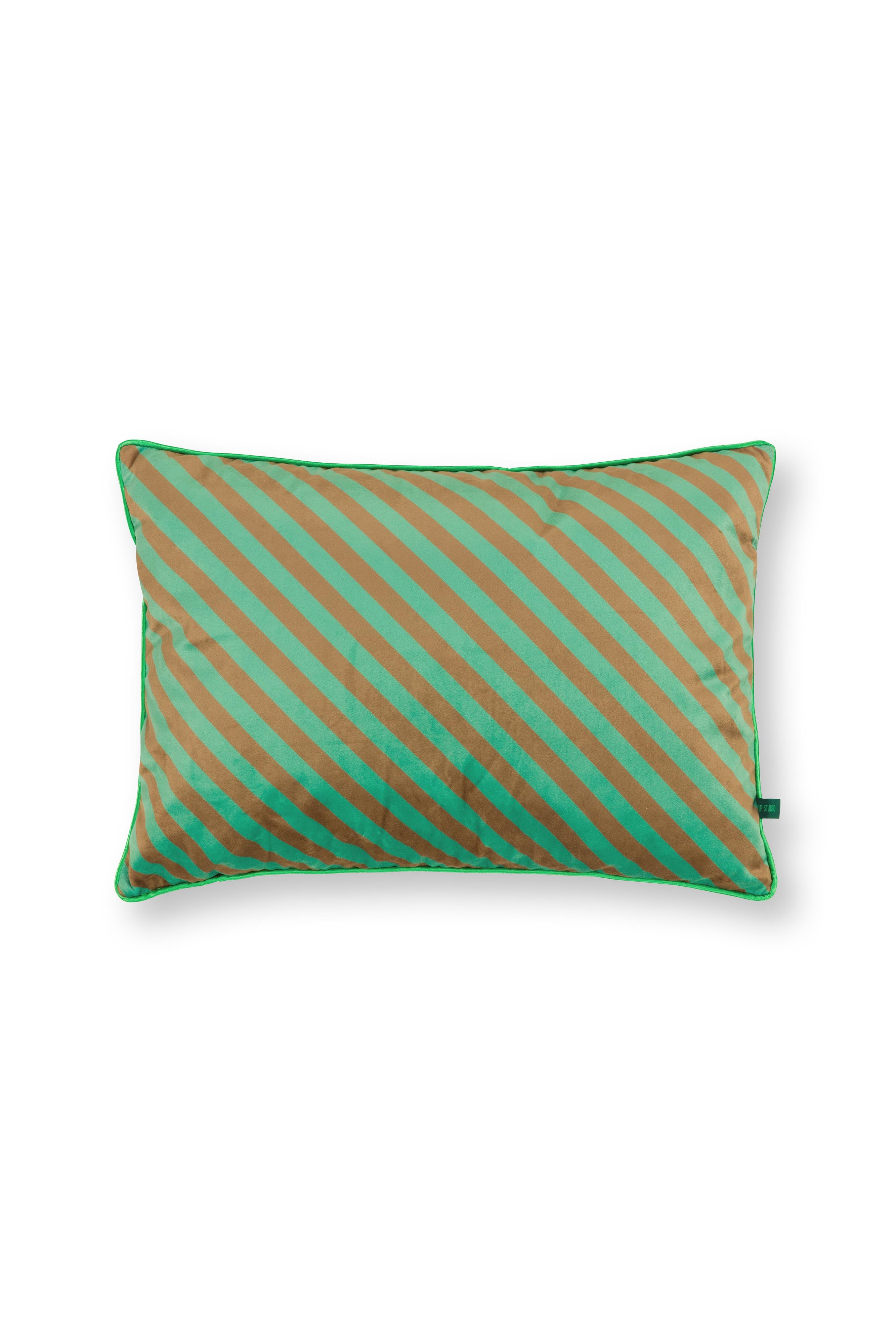 Pip Studio Sierkussen Block Stripes - Groen - 35x50cm