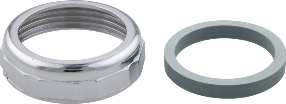 PlumbShop Chrome Plated Slip Joint Nut & Washer, 1/4-in OD