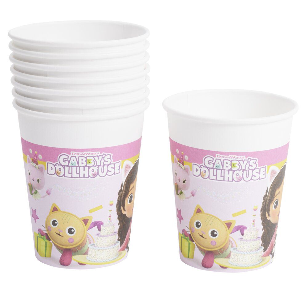Gobelet carton x8 Gabby's Dollhouse 20cl