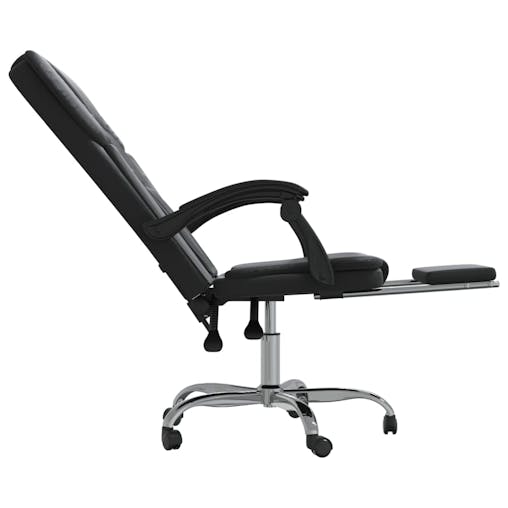 NNEVL Reclining Office Chair Black Faux Leather