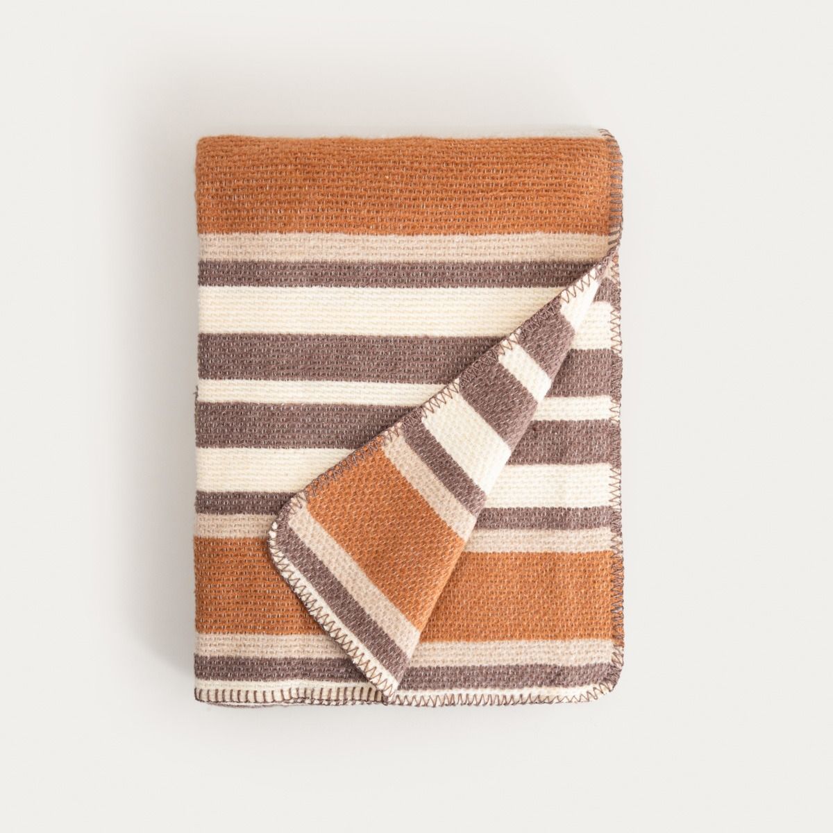 Koc ALABAS w pasy beżowy 150x200cm