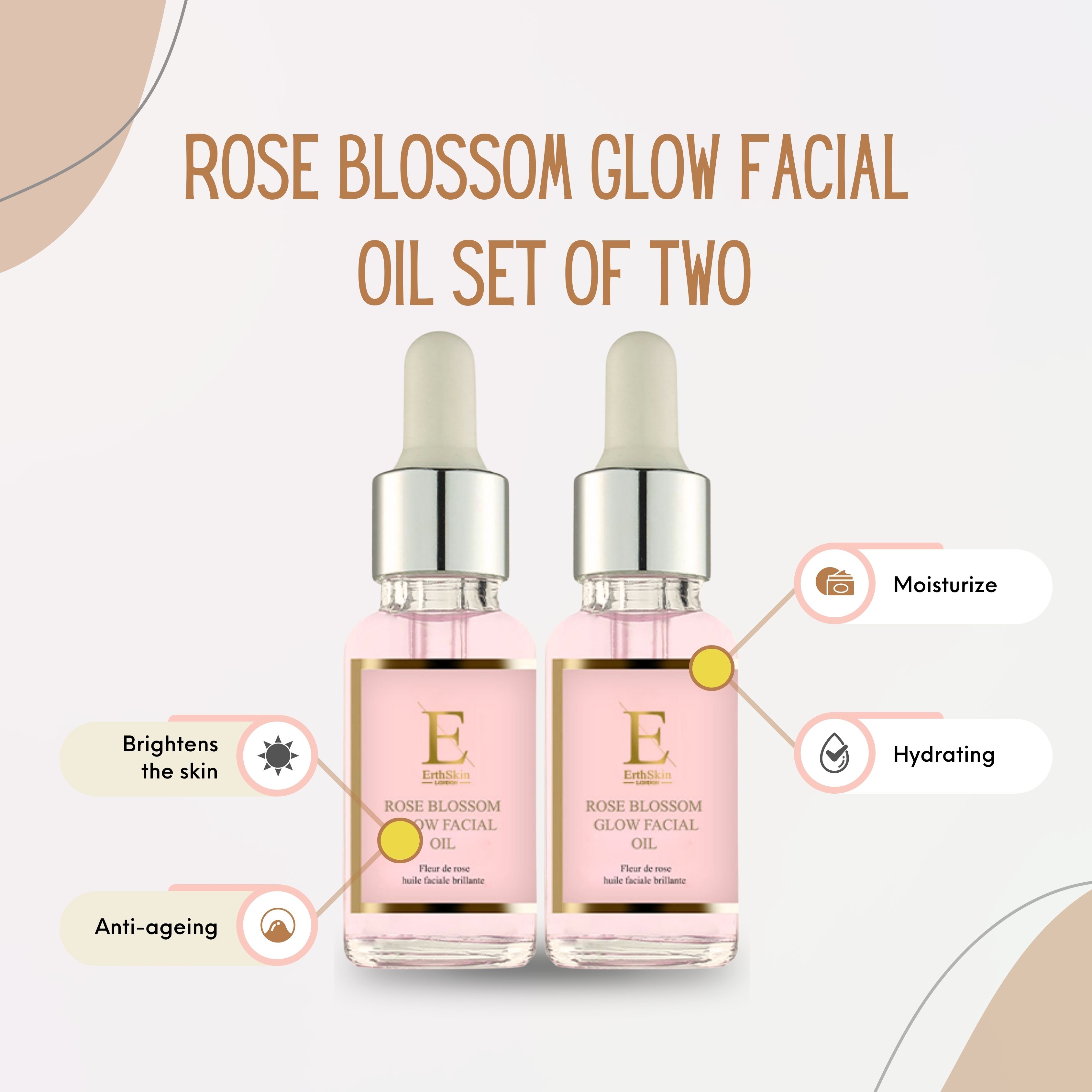 Erth Skin London Rose Glow Hydration Duo