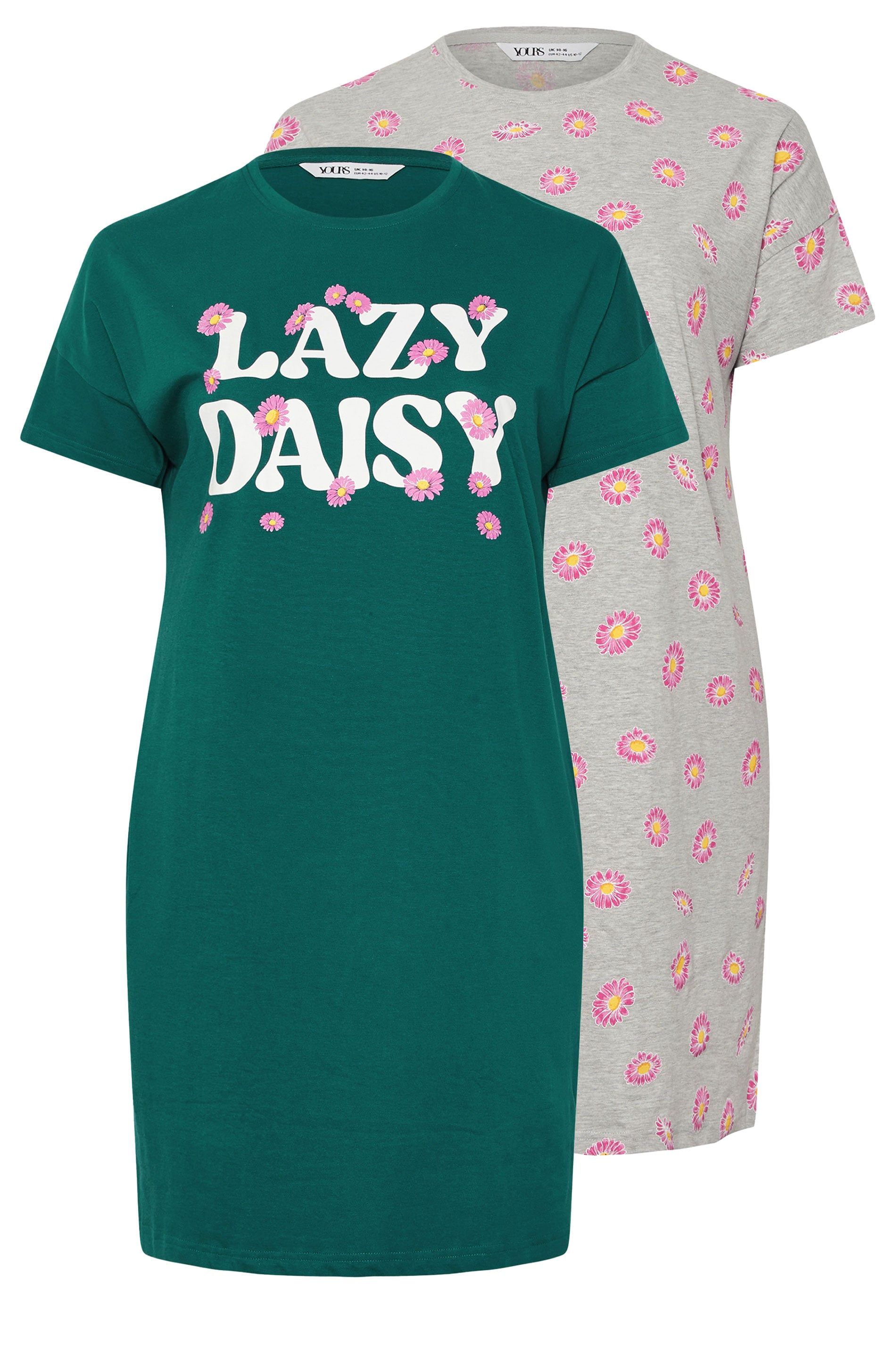Yours 2 Pack 'Lazy Daisy' Nightdresses