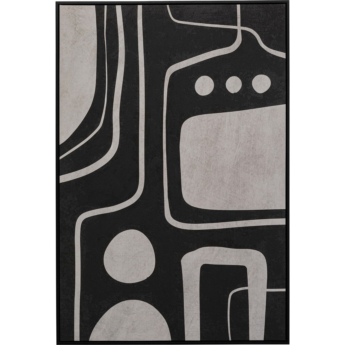 Kare Design Schilderij Artistic 73x113cm zwart
