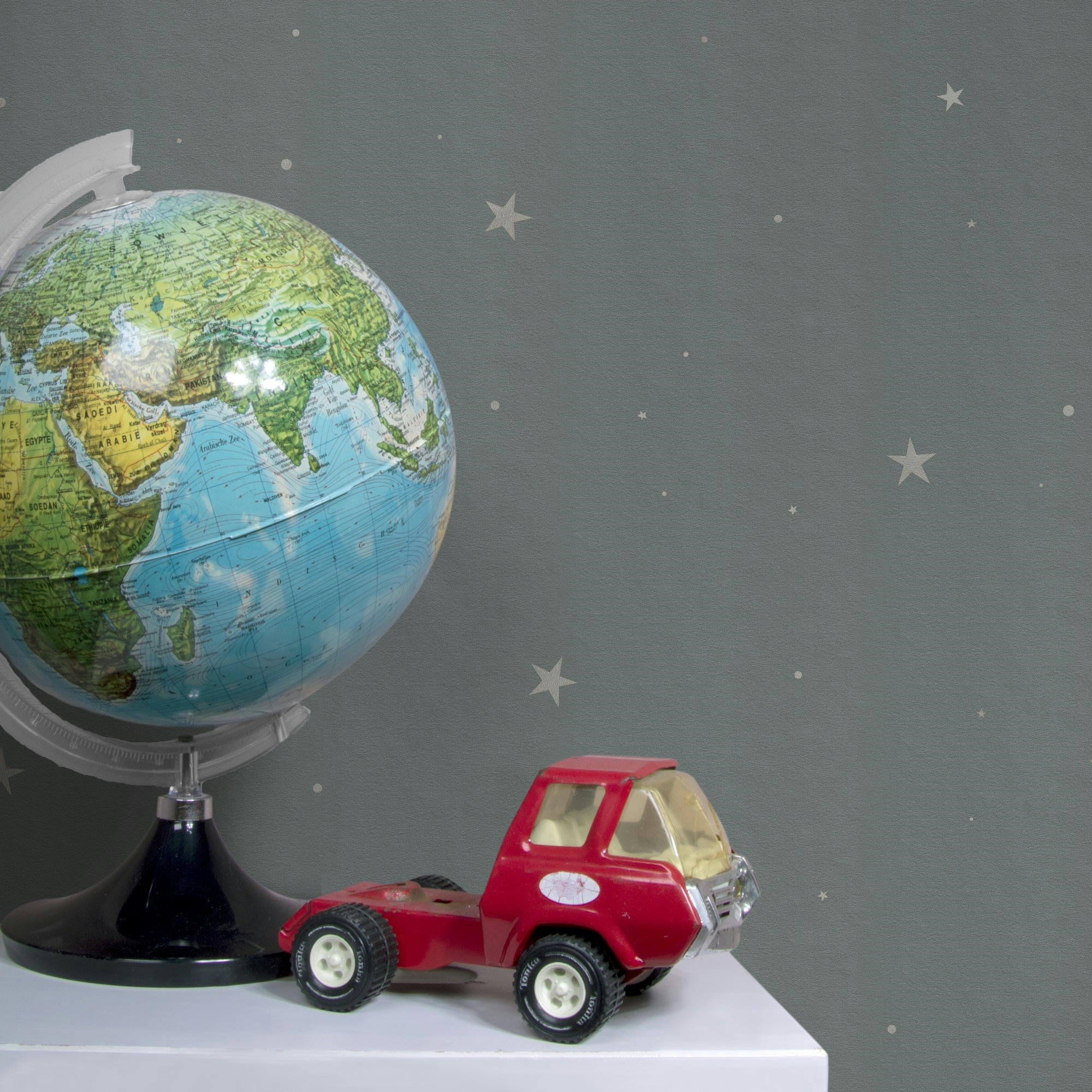 - papier peint little stars vert 1005x52cm