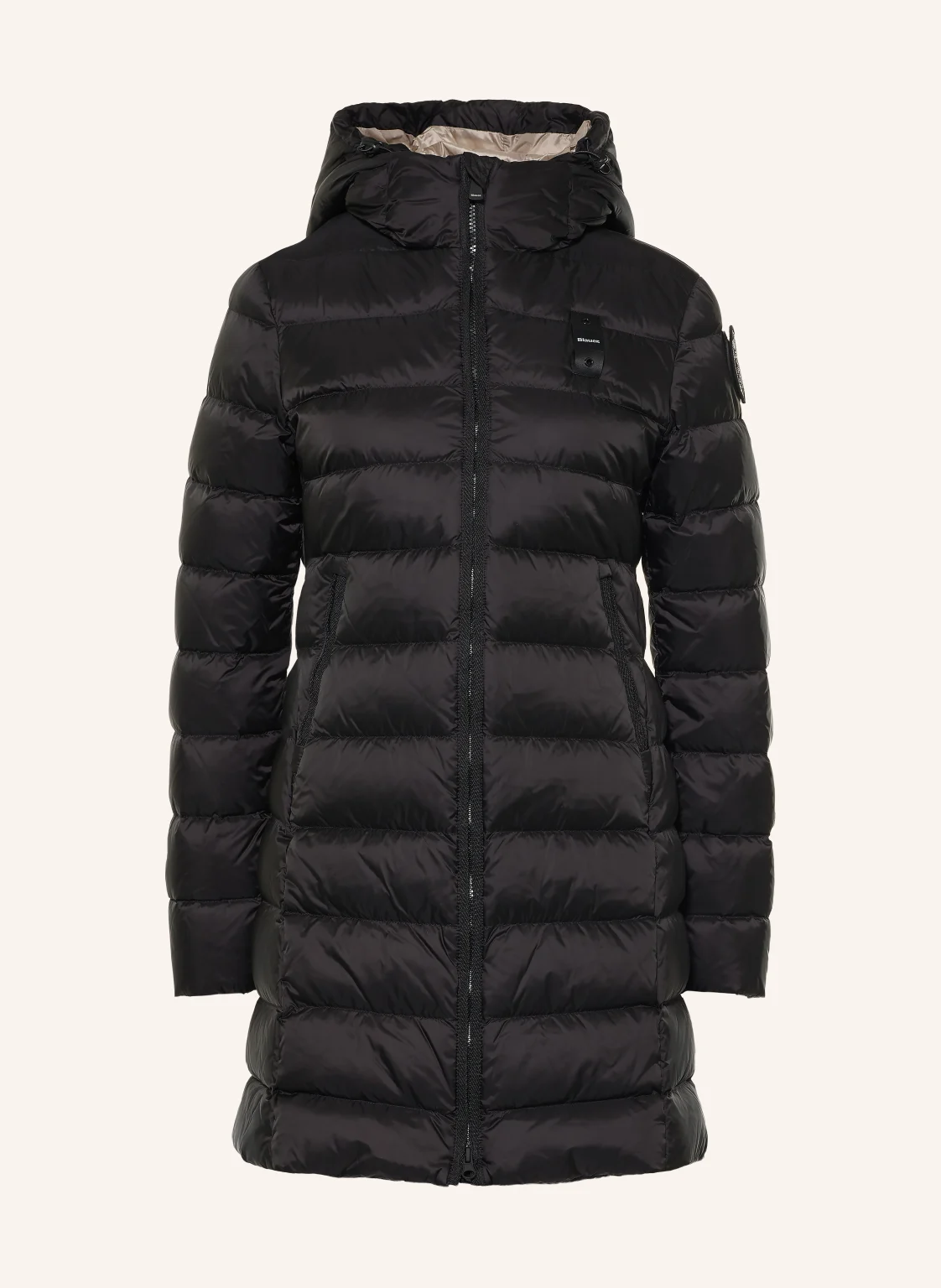 Blauer Lightweight-Daunenmantel AGNES