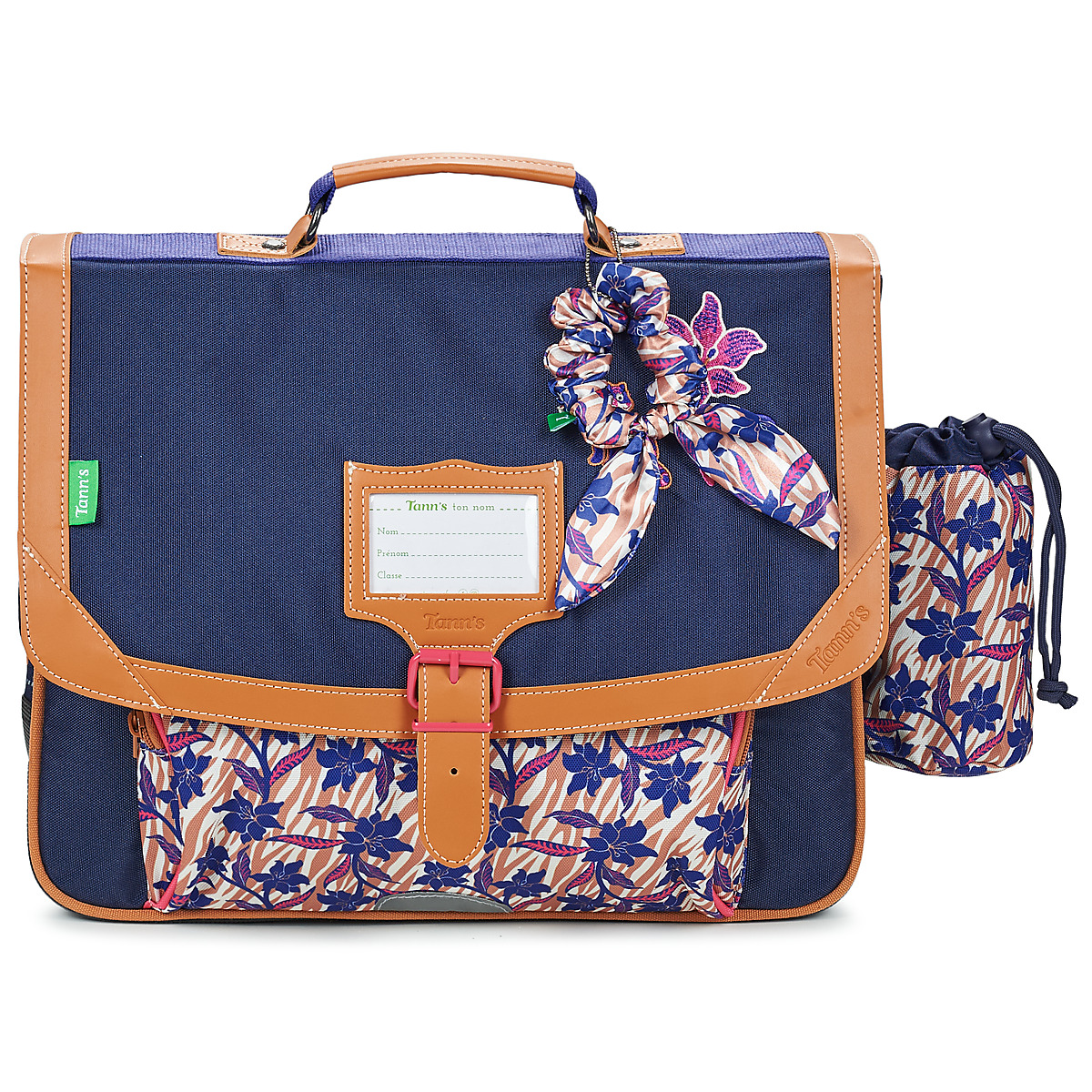 Tann's - MAINA CARTABLE 38 CM POCHE GOURDE - Marine / Pink