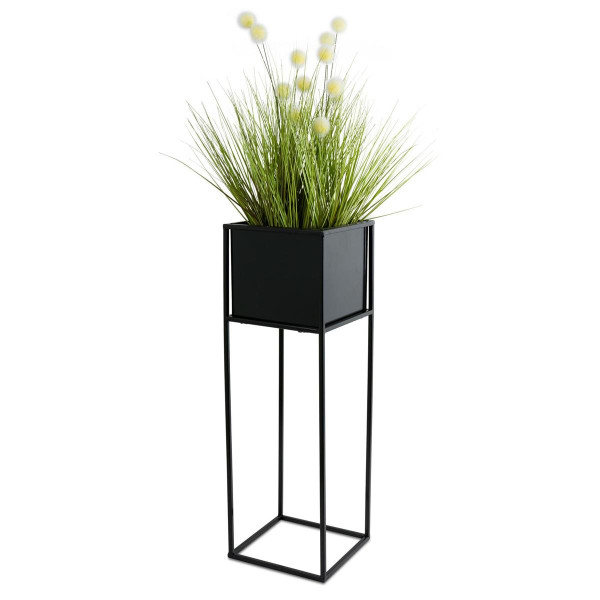 Nowoczesny kwietnik stojak czarny 70 cm LOFT