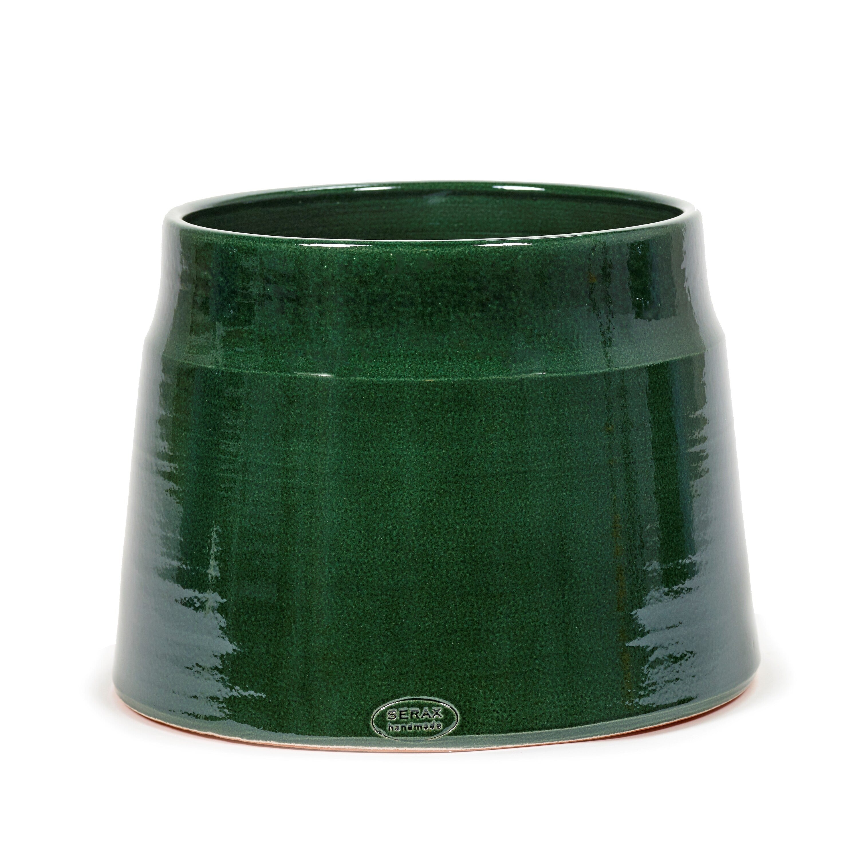 SERAX - Bloempot Groen-donker groen D 30 cm H 23 cm