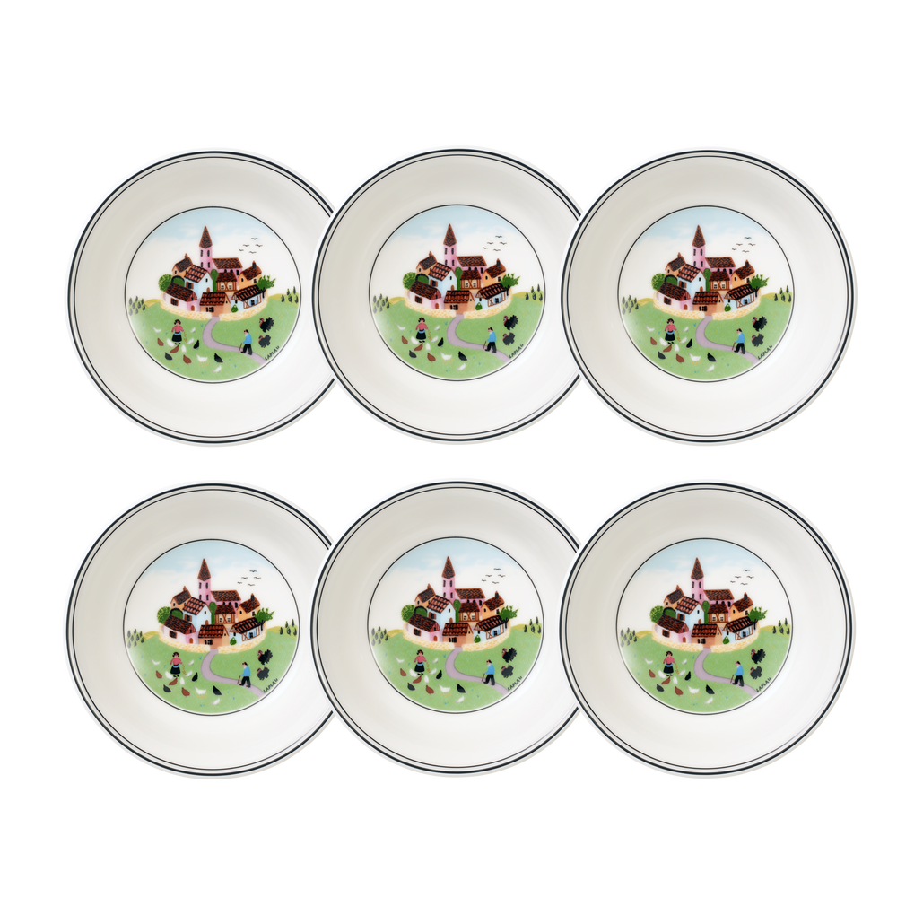 Design Naif Appetizer/ Dessert Bowl - Multi-colored, 5.5 oz, Premium Porcelain