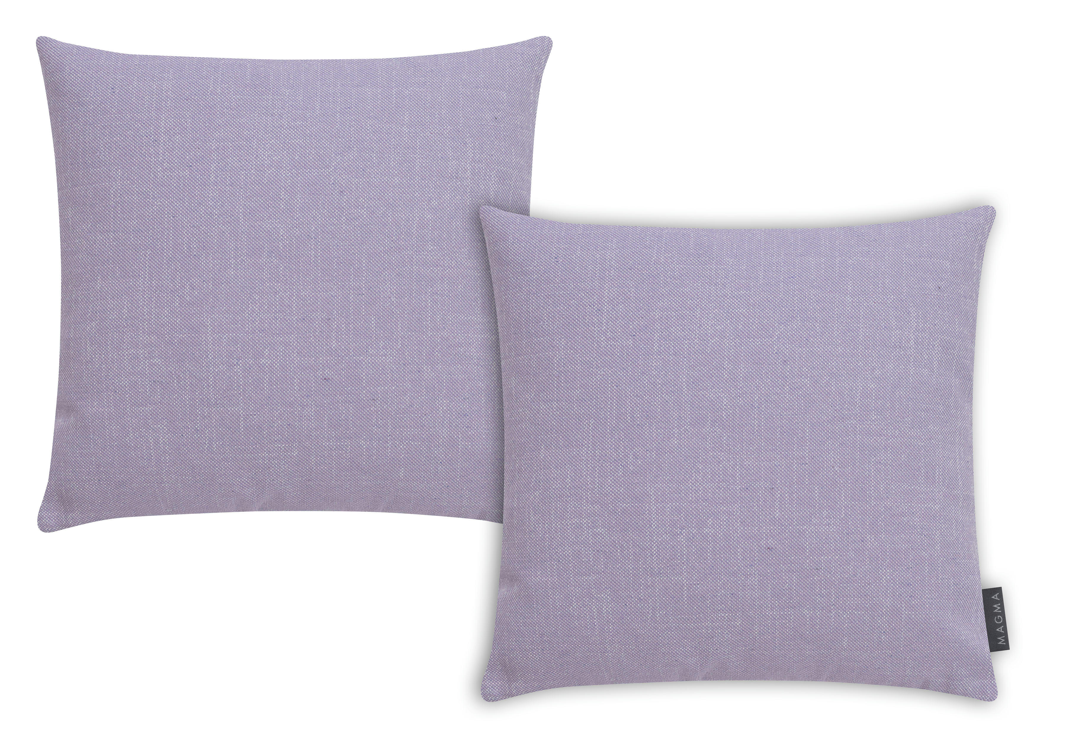 RIVA - Housses de coussin jacquard chiné mauve -Lot de 2-40x40