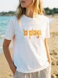 Bawełniana koszulka z napisem La Playa