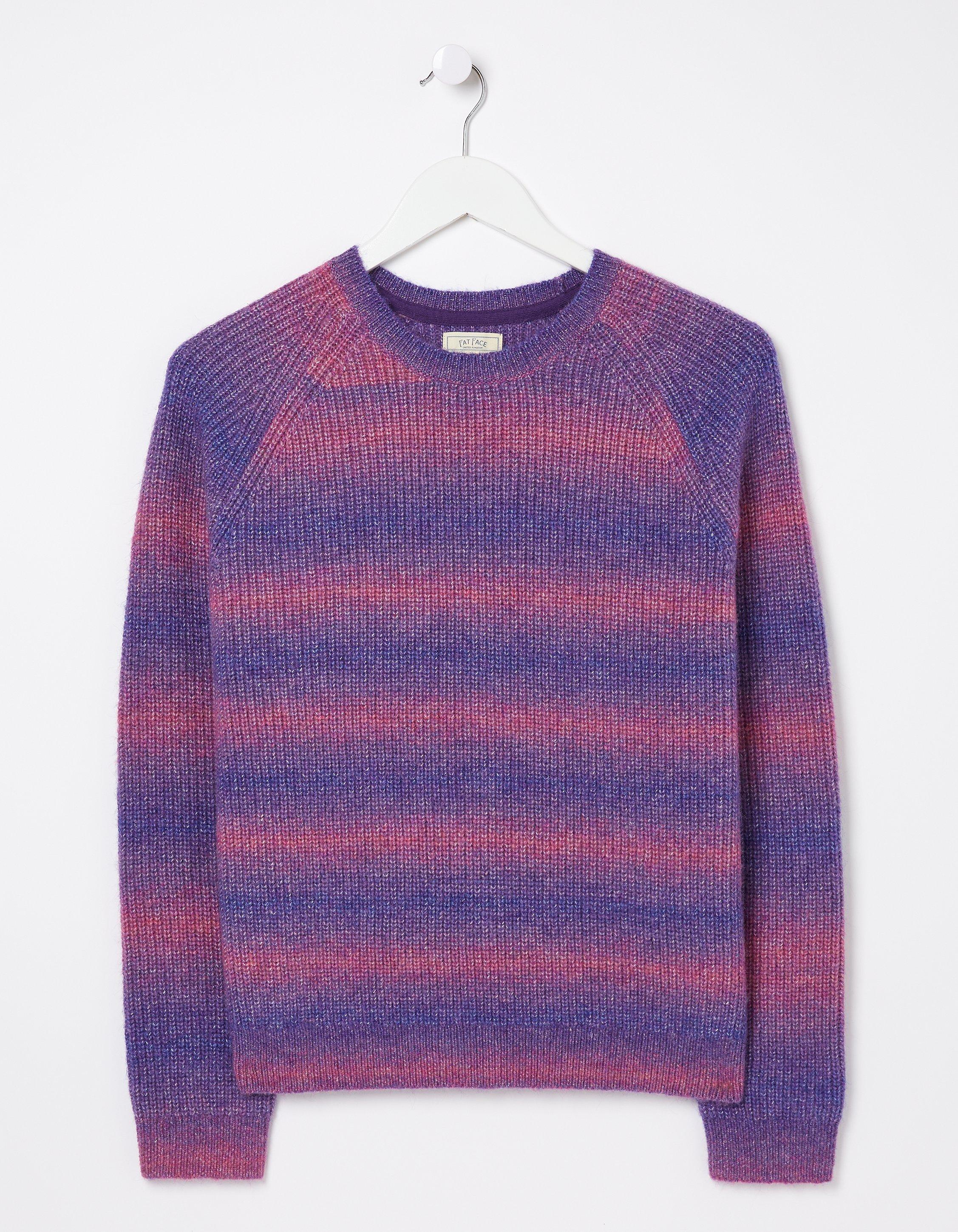 Ombre Stripe Crew Jumper