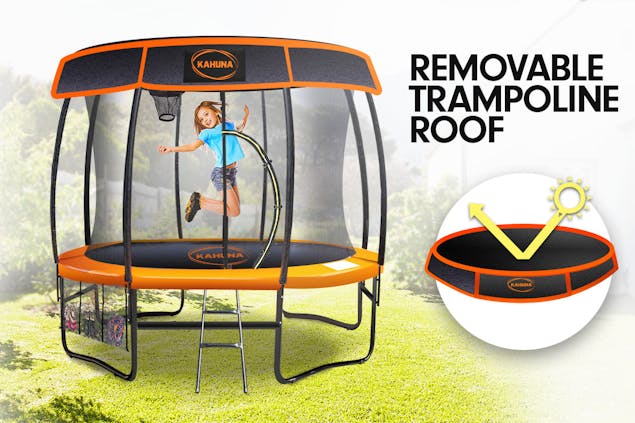 NNEDPE 12ft-08 Pole Kahuna Trampoline Roof Shade Cover