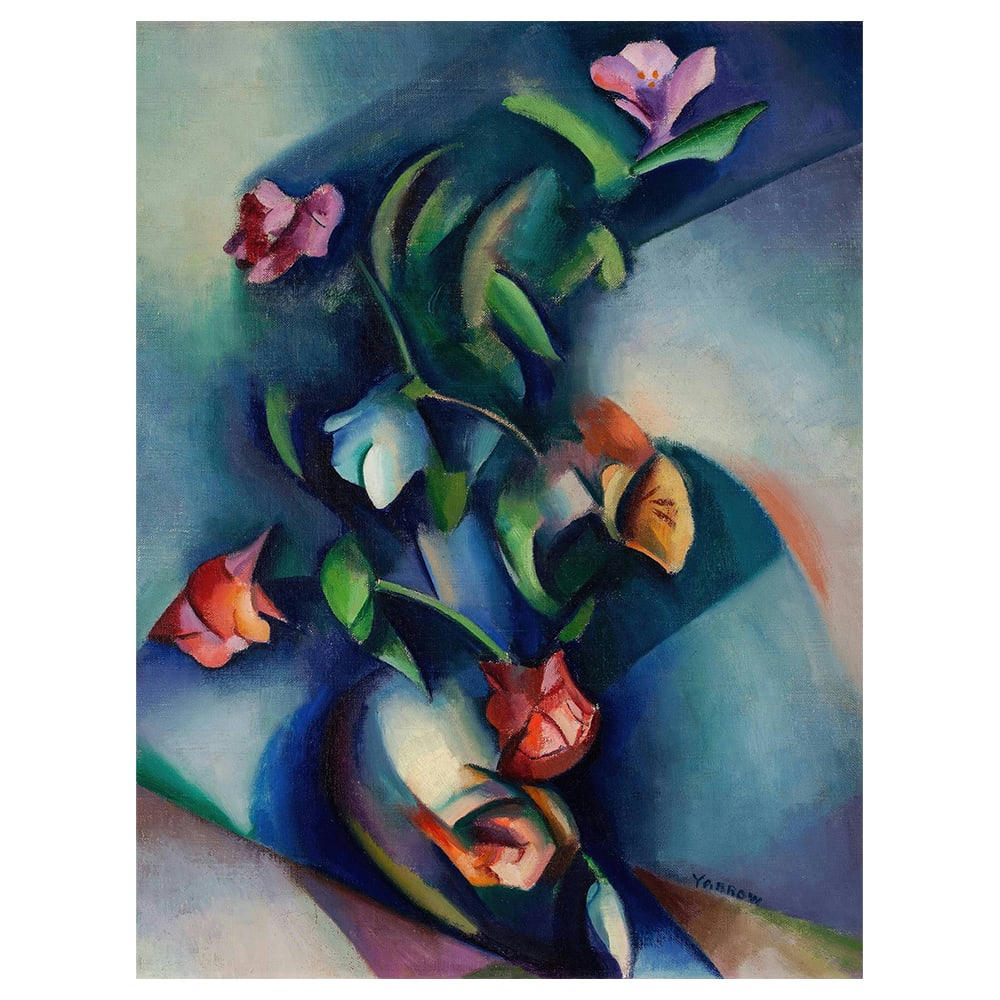 - Tableau - Fleurs Synchromistes - William Henry Kemble Yarrow 60x80cm