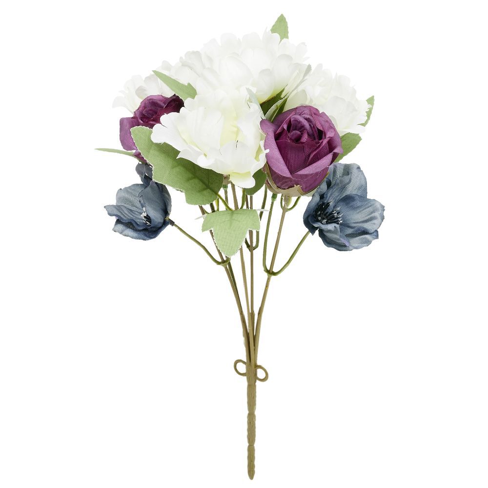 Piquet fleur artificielle Ø18xH32cm multicolore