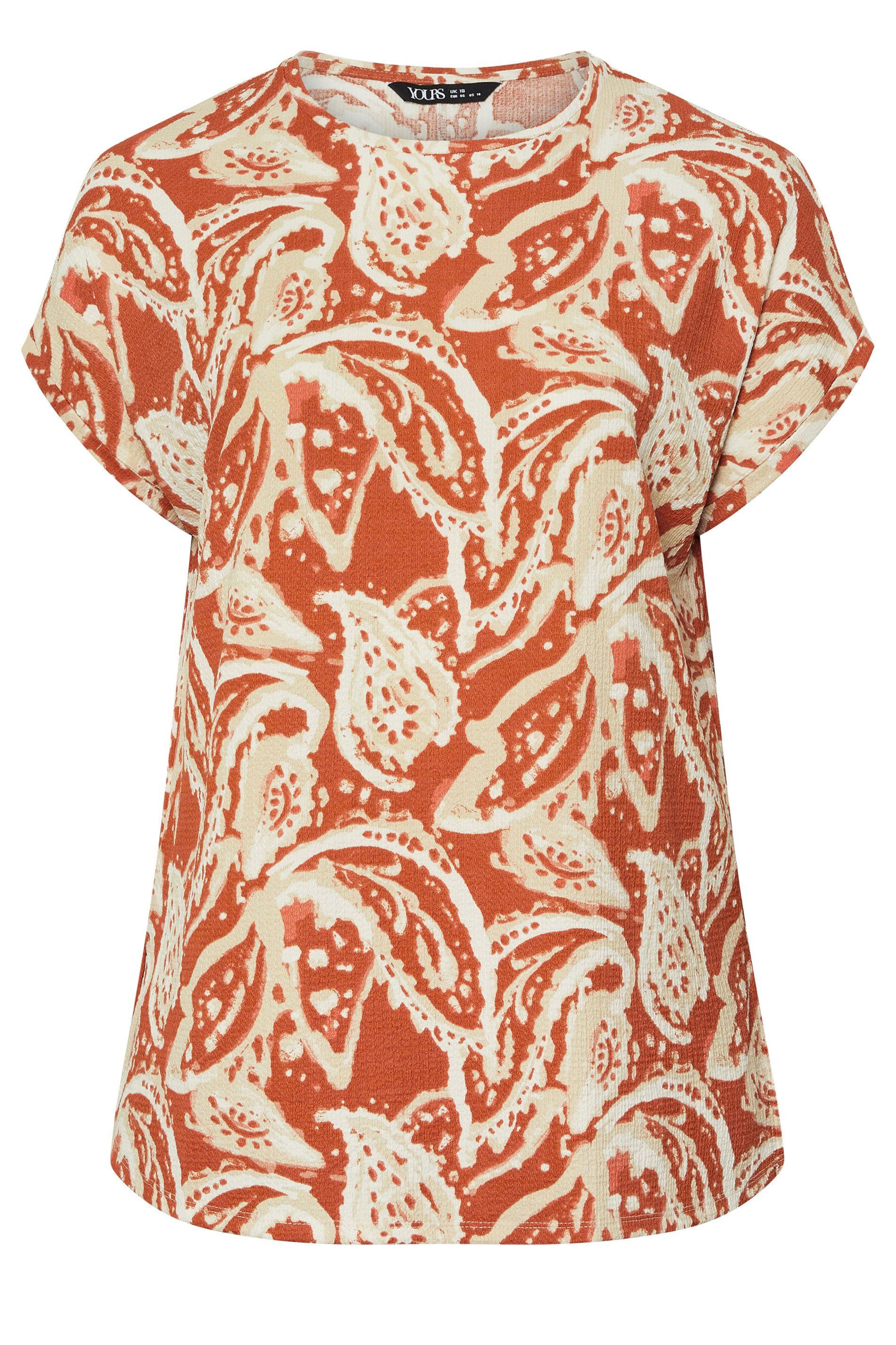 Yours Paisley Textured Top