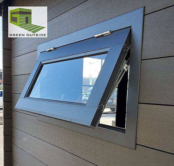 Option fenetre 900x505 pour abri Green Outside