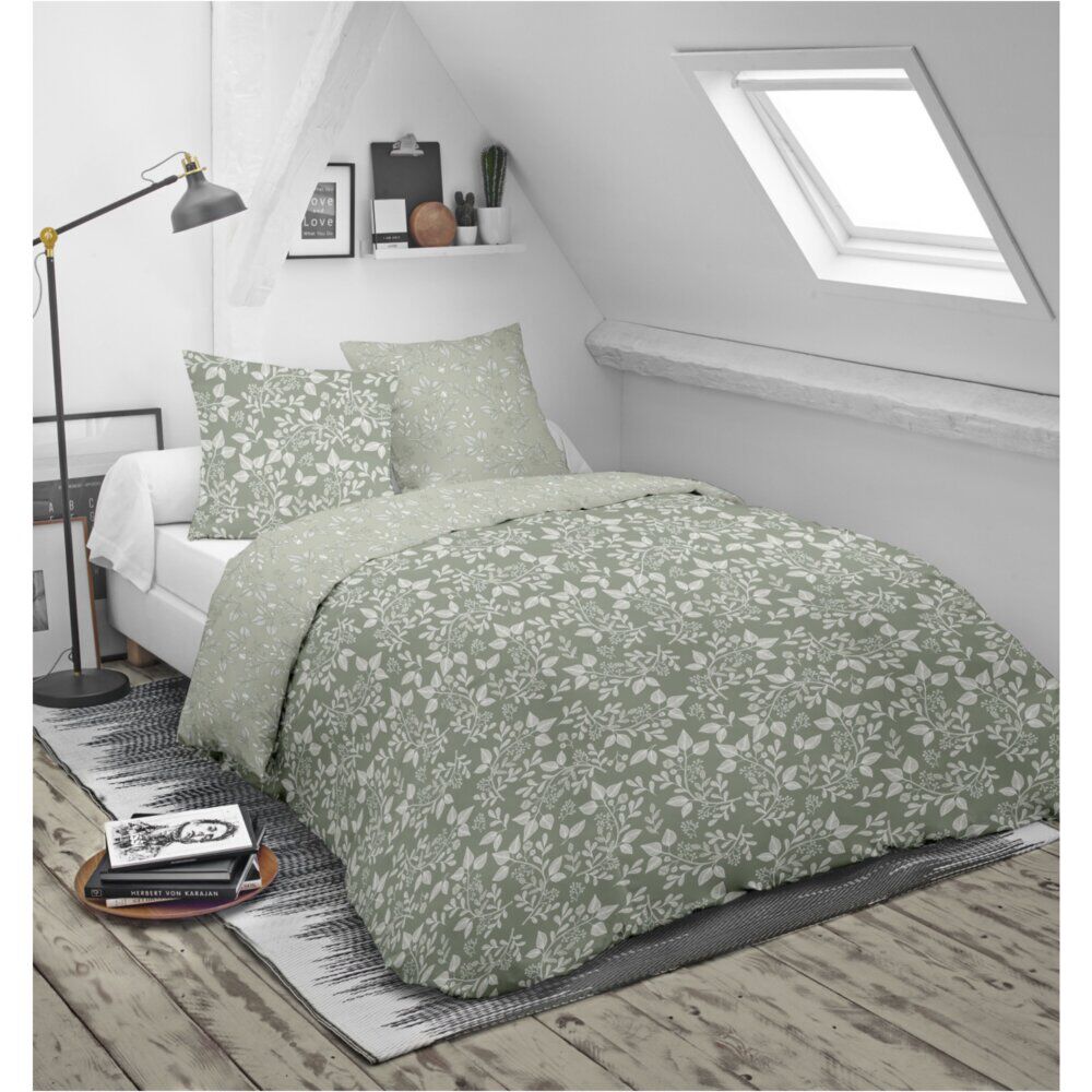 Parure de lit 240x260cm 2 personnes coton à motifs 3 pièces (4 modèles)