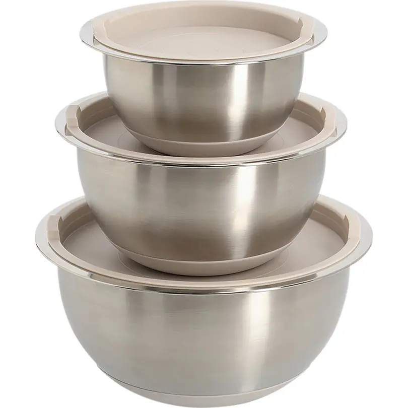 Schüssel 3-teilig Inox