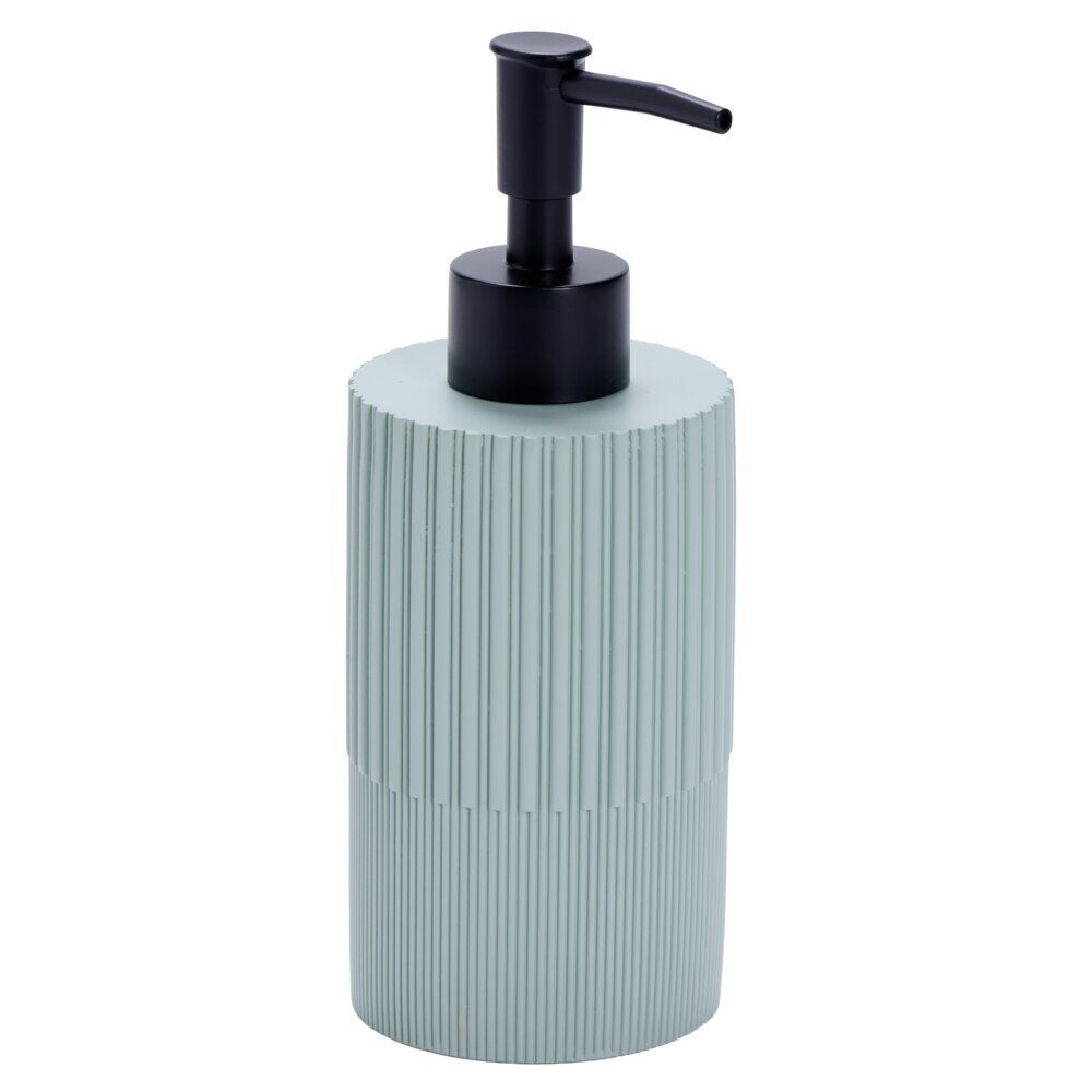 Distributeur de savon résine stries Ø7xH18,5cm (3&nbsp;modèles)
