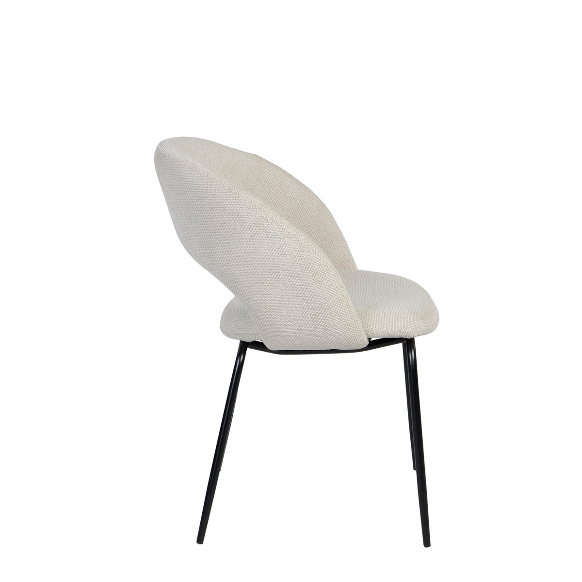 Giga Meubel Eetkamerstoel Julius - Stof - Beige - Set van 2
