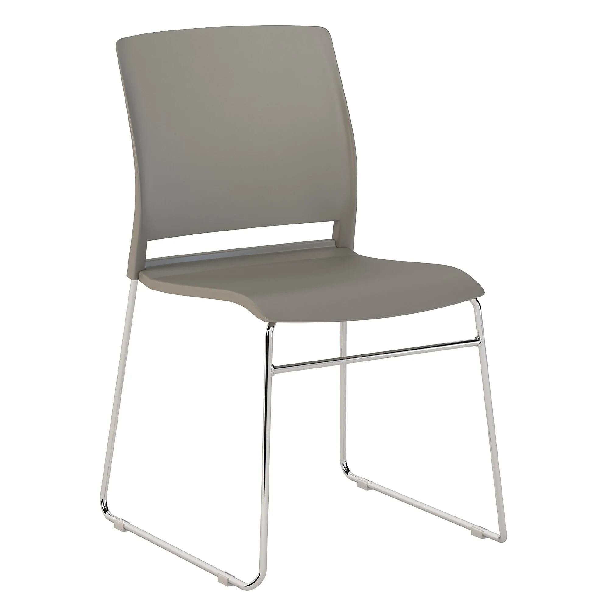 Set of 2 Stackable Chairs in Gray by Bush Business Furniture