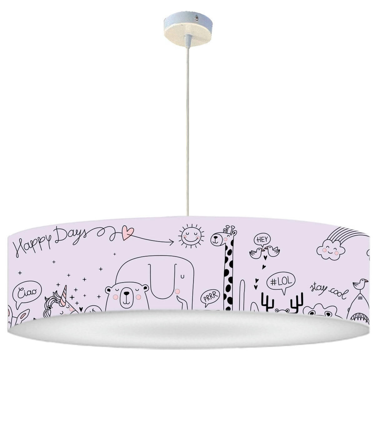 ENFANT - Suspension Enfant Happydays Lavande D: 50 x H: 25