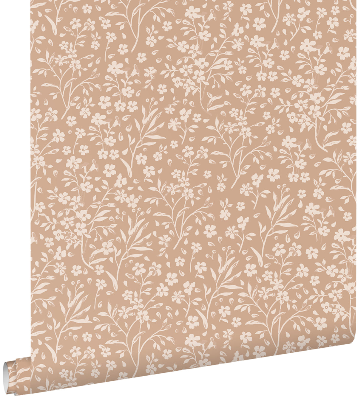 ESTAhome behang bloemetjes terracotta roze - 53 cm x 10.05 m - 139881