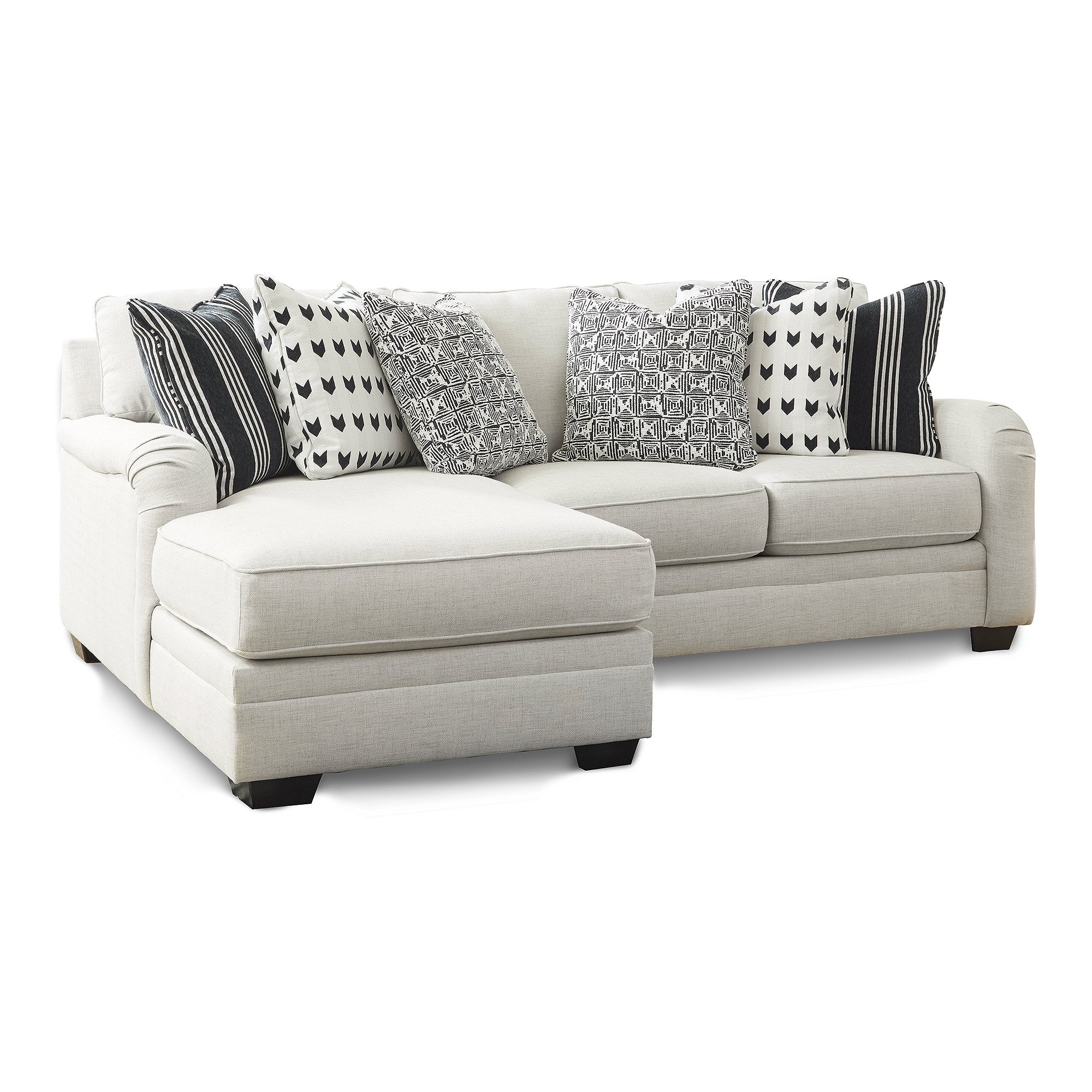 Signature Design by Ashley Huntsworth Dove Gray 2-Piece Sectional with Chaise - 95W x 66D x 38H