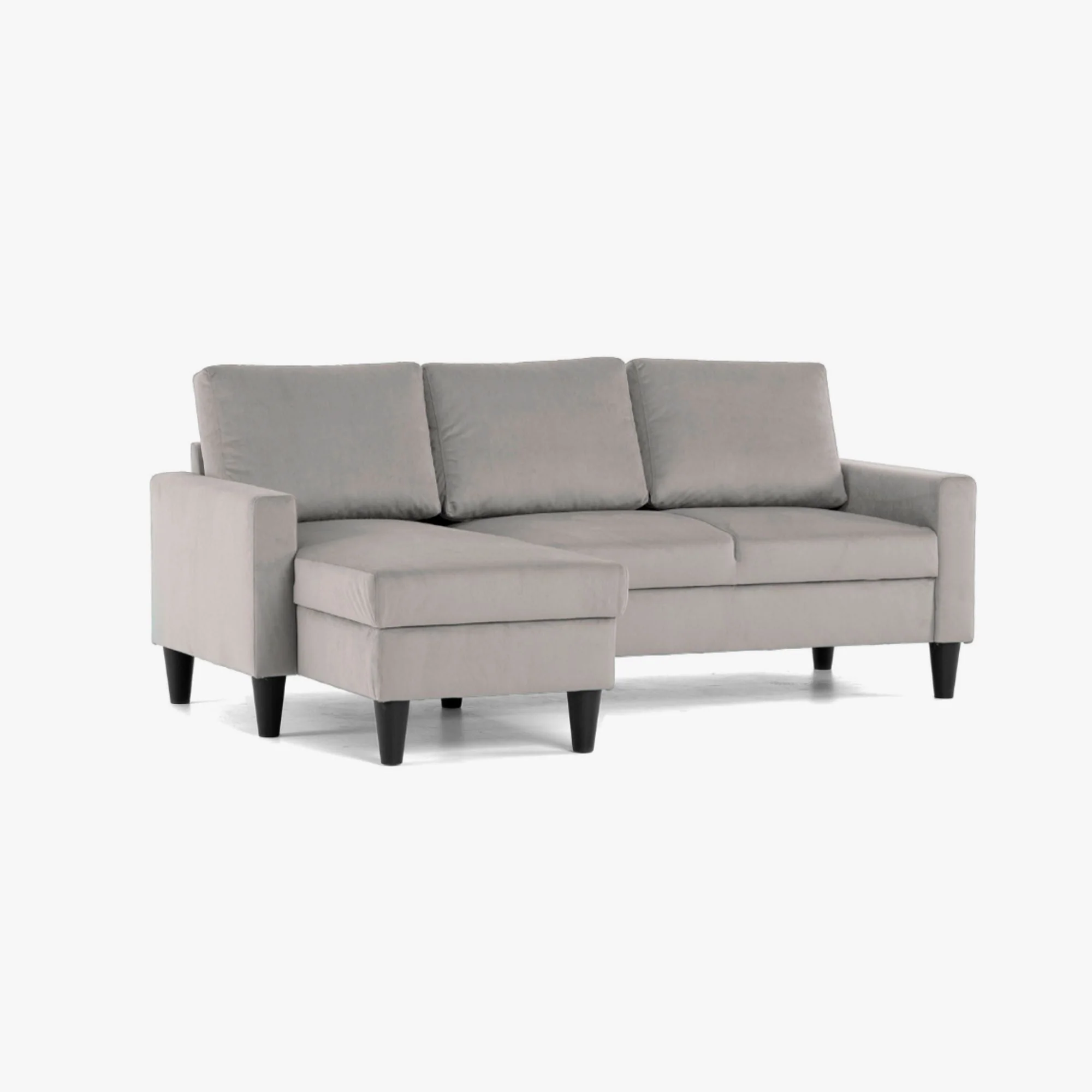 Sofá com chaise longue reversível MALEK