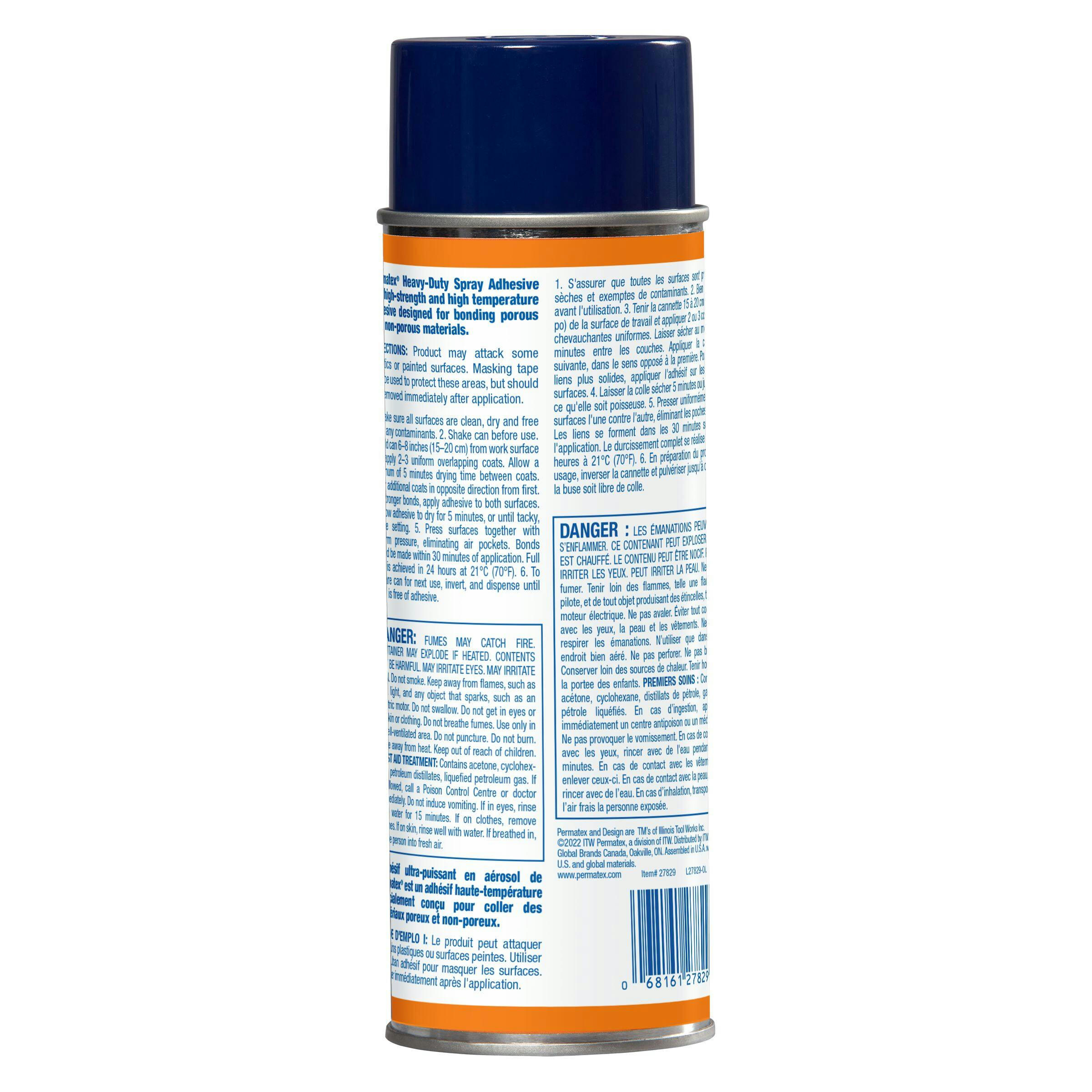 Permatex® Heavy Duty Spray Adhesive 27829, Orange, 474-g