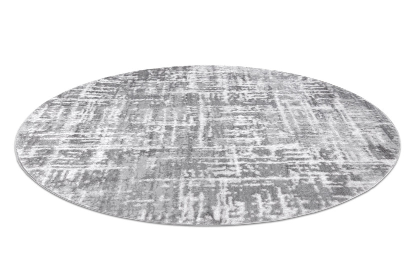 Dywan MEFE nowoczesnyKoło 8722 Linie vintage przecierany - koło 100 cm